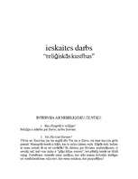 Konspekts 'Intervija ar nereliģisku cilvēku. Kustība "Jehovas liecinieki"', 1.