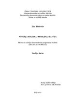 Referāts 'Nodokļu politikas problēmas Latvijā', 1.