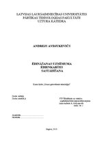 Referāts 'Ēdināšanas uzņēmuma ēdienkartes sastādīšana', 1.