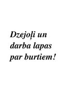 Paraugs 'Dzejoļi un darba lapas par burtiem', 1.