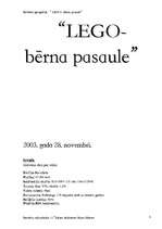 Referāts 'Lego - bērna pasaule', 3.