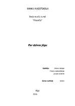 Konspekts 'Par dzīves jēgu', 1.