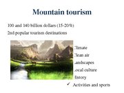 Referāts 'The Possibility of Sustainable Tourism Development in Mountain Tourism', 9.