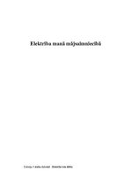 Konspekts 'Elektrība manā mājsaimniecībā', 1.