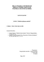 Konspekts 'Politisko pētījumu metodes. Izlase. Izlases tipi un veidi', 1.
