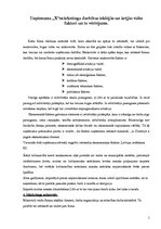 Konspekts 'Uzņēmuma "X" mārketinga darbības iekšējās un ārējās vides faktori un to vērtējum', 1.