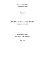 Prakses atskaite 'Personālvadības procesi, finanšu vadības un kvalitātes vadības organizēšana uzņē', 1.