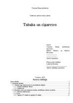 Referāts 'Tabaka un cigaretes', 1.