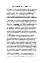 Konspekts 'Janoami filosofija', 1.