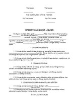 Paraugs 'Contract of Operating Leasing', 2.