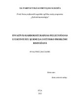 Referāts 'Invazīvās karboksiterapijas pielietošanas efektivitāte ķermeņa estētisko problēm', 1.