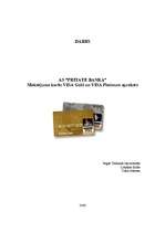 Konspekts 'Maksājuma karšu VISA Gold un VISA Platinum apraksts', 1.
