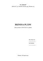 Biznesa plāns 'SIA "Briljanti"', 1.