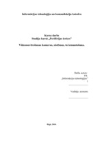 Referāts 'Videonovērošanas kameras, sistēmas, to izmantošana', 1.