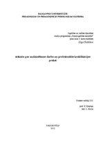 Prakses atskaite 'Atskaite par audzināšanas darba un profesionālās kvalifikācijas praksi', 1.