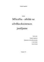 Referāts 'Mīlestība - atbilde uz eksistences jautājumu', 1.