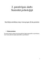 Paraugs 'Korelāciju noteikšana starp vienas grupas divām pazīmēm', 1.