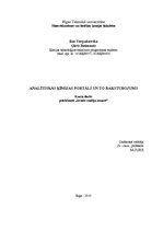 Referāts 'Analītiskās ķīmijas portāli', 1.