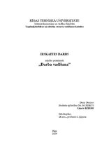 Referāts 'Darba vadīšana', 1.