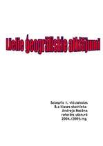 Referāts 'Lielie ģeogrāfiskie atklājumi', 1.