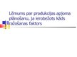 Referāts 'Lēmums par produkcijas apjoma plānošanu, ja ierobežots kāds ražošanas faktors', 1.