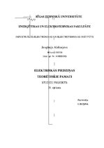 Paraugs 'Elektriskās piedziņas teorētiskie pamati', 1.