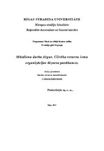 Konspekts 'Cilvēkresursu vadība', 1.