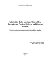 Referāts 'Iedzīvotāju skaita izmaiņas Aizkraukles, Jaunjelgavas, Pļaviņu, Skrīveru un Kokn', 1.