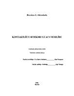 Referāts 'Kontaktlēcu ietekme uz acs veselību', 1.