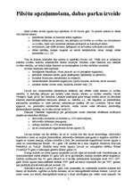 Konspekts 'Pilsētu apzaļumošana, dabas parku izveide', 1.