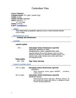 Paraugs 'Curriculum Vitae ', 1.
