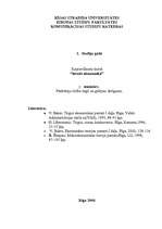 Referāts 'Patērētāju rīcība tirgū un galējais derīgums', 1.