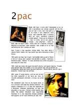 Konspekts 'Rap (hip hop) mūziķa 2pac (Tupac) biogrāfija', 1.