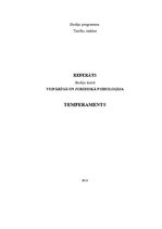 Referāts 'Temperaments', 1.