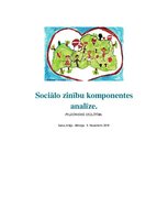 Konspekts 'Sociālo zinību komponentes analīze', 1.