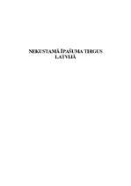 Referāts 'Nekustamā īpašuma tirgus Latvijā', 1.