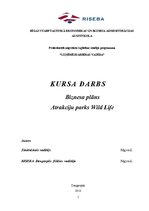 Biznesa plāns 'Biznesa plāns "Wild Life"', 1.