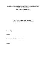 Eseja 'Kursa darbs par Čehijas mežiem', 1.