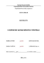 Referāts 'Uzņēmumu konkurējošās vērtības', 1.