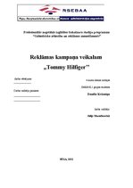 Referāts 'Reklāmas kampaņa veikalam "Tommy Hilfiger"', 1.