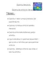 Referāts 'Gaisma latviešu literatūrā', 1.