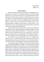 Eseja 'British and Britishness', 1.