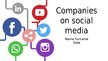 Prezentācija 'Companies on social media', 1.