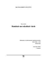 Referāts 'Runātais un rakstītais vārds', 3.