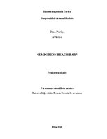 Prakses atskaite 'Emporion Beach Bar', 1.