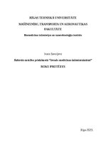 Referāts 'Roku protēzes', 1.