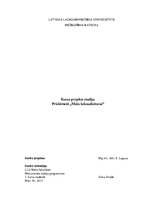 Referāts 'Kursa projekts studiju priekšmetā "Meža kokaudzētavas"', 1.