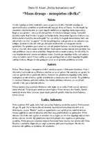 Konspekts 'Filma "Mans draugs - nenopietns cilvēks"', 1.