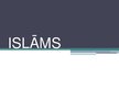 Prezentācija 'Islāms', 1.