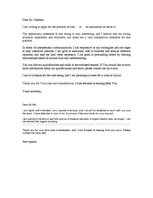 Paraugs 'Cover Letter', 1.